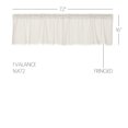 thumbnail image 5 of VHC Brands Tobacco Cloth Curtain Valance, Antique White, 16x72, 5 of 8