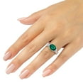 thumbnail image 5 of Pompeii 3 1/4Ct Oval Emerald & Lab Grown Diamond Ring in 10k White or Yellow Gold, 5 of 5