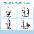 thumbnail image 3 of EDTara LAT Pulldown Machines with High and Low Pulley Station, Multi-Functional Cable Machine with Adjustable Leg Support for Home Gym Total Body Training, Back Exercise Equipment, 3 of 9