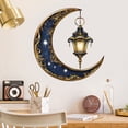 thumbnail image 1 of Adhesivos de pared decorativos con luna dorada y linterna, 1 of 4