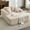 Corduroy | Camel, variant on Danolapsi 54.3" Oversized Chaise Lounge,Wide Boneless Corduroy Loveseat with 4 Pillows, Armrests, Comfy Fluffy Reading Couch, No Assembly Required Deep Seat Sofa for Living Room, Bedroom, Office