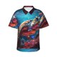 thumbnail image 1 of Fotbe Colorful Ocean Sea Turtle Camisa Hawaiana para Hombre Unisex – Camisa Casual de Verano con Botones de Manga Corta de Algodón y Lino,3X-Large, 1 of 7