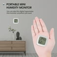thumbnail image 4 of TFixol Indoor Hygrometer Thermometer Accurate Mini Humidity Monitor Desk Wall Magnetic Easy Install Electronic Temperature Humidity Meters for Home Greenhouse Cellar Office, 4 of 6