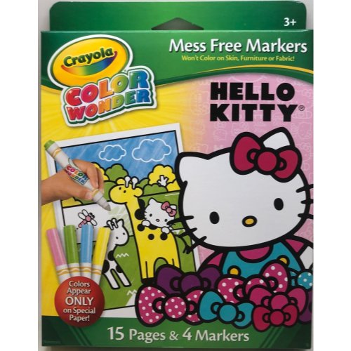 Crayola Color Wonder Markers, Mess Free Hello Kitty 15 Page Coloring