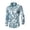 #746-Light Blue, variant on Ceisia Men's Slim Fit Long Sleeve Button-Down Shirt Palm Leaf Print Casual Summer Beach Top Light Blue XXXXL Gifts