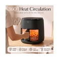 thumbnail image 6 of Willow Kitchen 5Qt Glass Air Fryer, Black – Non-Toxic Digital Air Fryer, Precision Touch Screen, 5 Cooking Presets, Keep Warm Function, Even Crisp Tech, 1500W Small Air Fryer, 6 of 10