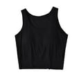 thumbnail image 2 of Xixinqiwan No Boundaries Women Tops Clearance,Women’s Ribbed Crop Tank Top Sexy Racerback Crop Top Classic Basic Double Layer Cute Cami Tank, 2 of 5