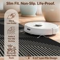 thumbnail image 6 of Design&I 4'x6' Washable Area Rug Black White Geometric Precision Striped Design Elegant Symmetrical Lines and Angles for Reading Nook, Bedroom, Pet Friendly & Non-Slip Built-In Grip, 6 of 7