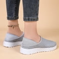 thumbnail image 4 of Rokment Womens Mens Walking Mules Tennis Shoes Unisex Lightweight Breathable Mesh Two-Ways Convertible Backless Half Slippers Sandals Grey Size 9.5, 4 of 7