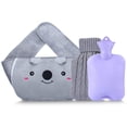 thumbnail image 1 of Calentador de manos Bolsa de agua caliente con cubierta de cintura suave y cubierta de punto Capacidad de 1,2 l Botella de agua caliente de goma Calentador de manos para compresas calientes Terapia de Abody Calentador de manos, 1 of 6