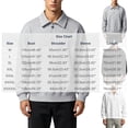 thumbnail image 3 of LYSMORA Men's Lapel Half Zip Pullover Sweatshirt, Long Sleeve Loose Fit Casual Daily Street Athletic Tops, 3 of 8