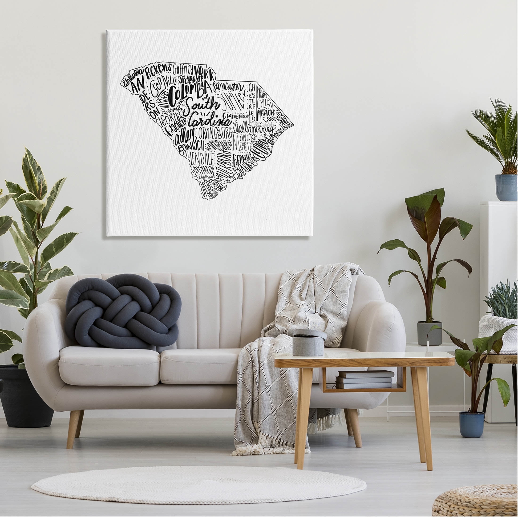 Stupell Industries South Carolina State Cities Graphic Art Gallery Wrapped Canvas Print Wall Art, Design by The Saturday Evening Post