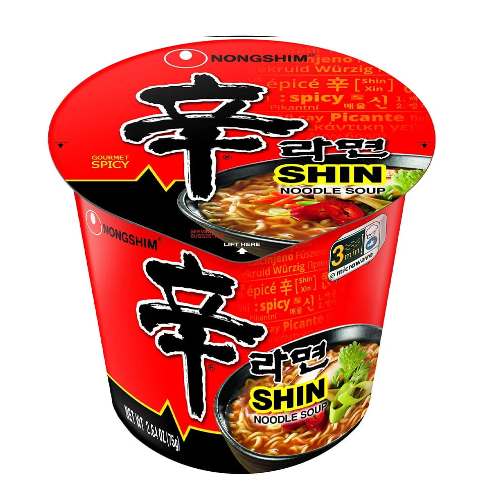 OHMARKET Nongshim Cup Instant Noodle Soup 6 Flavors Package
