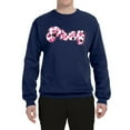 thumbnail image 2 of Wild Bobby, Pray Bubble Letters Inspirational/Christian Unisex Crewneck Graphic Sweatshirt, Navy, Large, 2 of 6