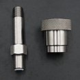 thumbnail image 3 of -CGA 347 Kit Stainless Steel 1/4 Inch MNPT Hand Tight Nut and 3 Inch Nipple 347 Atmospheric Bottle Connector, 3 of 6
