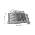 thumbnail image 2 of FESTFENDS Vertical Shoe Rack Grey Hanging Organizer with Closed Sides for Secure Shoe Storage, 2 of 8