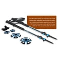thumbnail image 2 of G2 Hiker Trekking Hiking Poles Telescopic/Aluminium Alloy/EVA Foam Grip/Cork Grip/Foam Padded Wrist Strap/Auto-Adjustable Strap/Quick Flip Lock (Pack of 2 Poles).Yellow/Blue, 2 of 6
