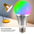thumbnail image 1 of Lámpara de bombilla LED inteligente E27 85-265V RGB APLICACIÓN de voz Control remoto Luz regulable para el hogar, 1 of 6