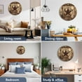 thumbnail image 2 of Silent Wall Clocks Battery Operated, Rustic Farmhouse Round Decorative Wall Clock for Living Room Bedroom Kitchen Bathroom Classroom Decor, 12 Inch Wood Texture Barn Star Brown, 2 of 8