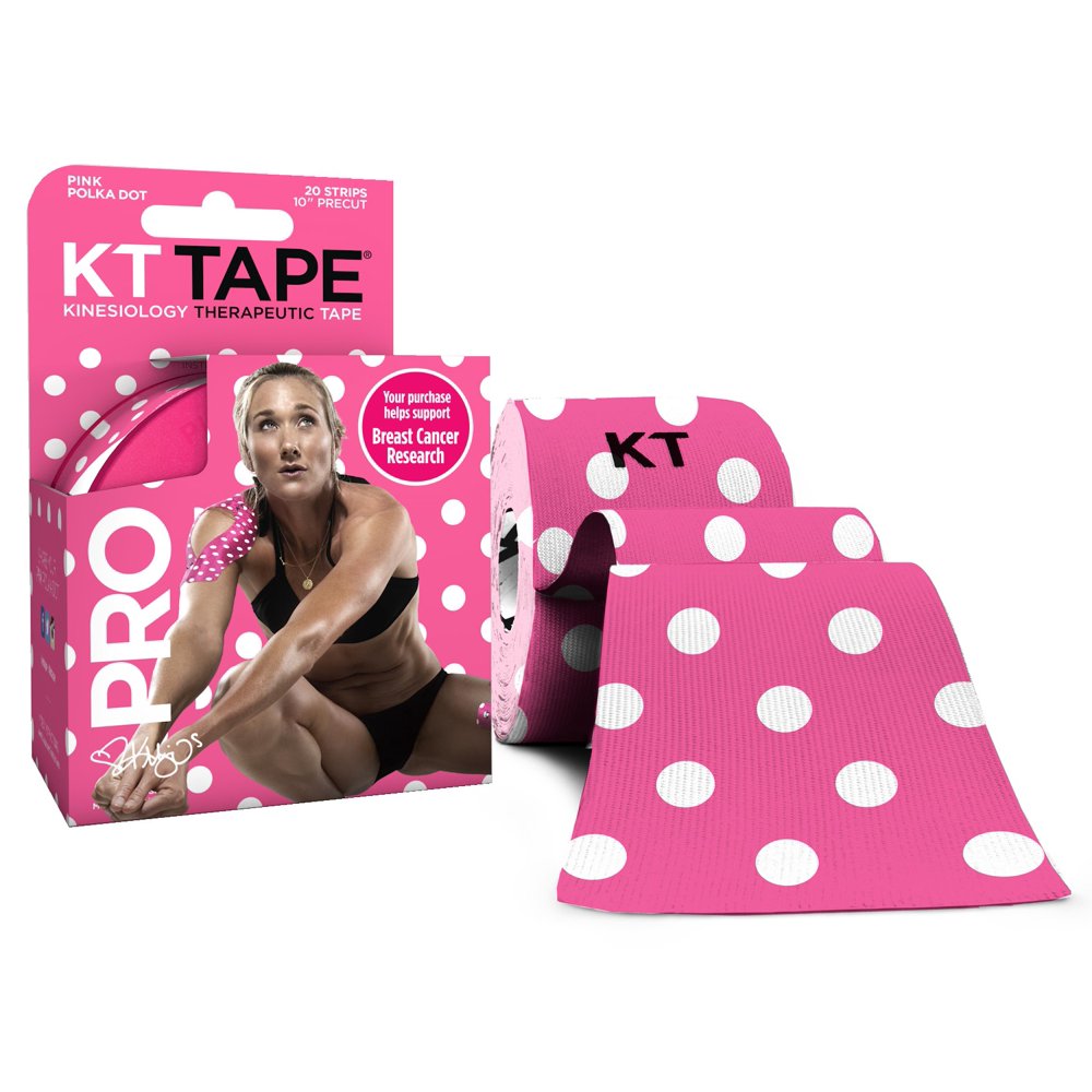 KT Tape, Limited Edition Pro Synthetic, Breast Cancer Awareness Polka