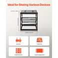 thumbnail image 4 of VEVOR 10U Open Frame Network Rack, 23 in Depth, Wall Mounted or Floor Standing Server Rack, Heavy Duty 4 Post, with Vented Shelves & Mounting Hardware, Holds All Your Networking IT Equipment AV Gear, 4 of 9