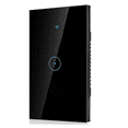 thumbnail image 1 of Interruptor Luz Pared Inteligente Wifi 1 Vía Negro, 1 of 3