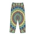 thumbnail image 5 of Balery Round Mandala1 print Women's Pajama Pants,Ultra Lightweight Pjs,Lounge Pant-Large, 5 of 9