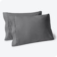 thumbnail image 1 of Juego de Fundas de Almohada Bare Home Colección Premium 1800 Doble Cepillado Ultra Suave Tamaño Estándar Gris 2 Unidades, 1 of 7