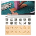 thumbnail image 4 of 12pcs Leather Craft Working Saddle Making DIY Stamps Tool Leather Tools Carving Metal Stamps Set Animal and Plant, 4 of 9