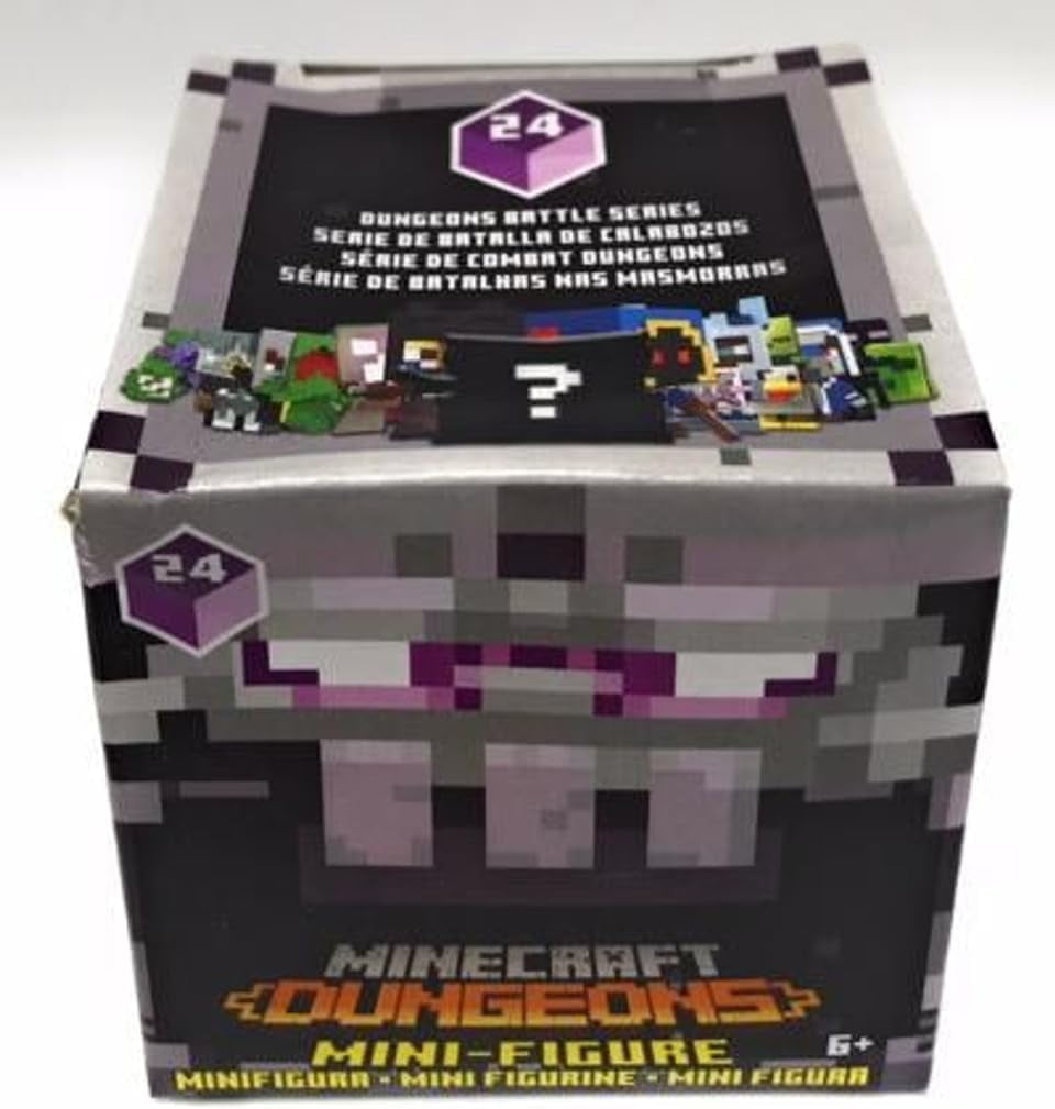 Minecraft Dungeons Series 24 Mini Figure Mystery Pack Bundle of 3 Packs