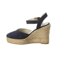 thumbnail image 2 of Bruno Magli Mares Suede Wedge Sandal, 6, Blue, 2 of 5