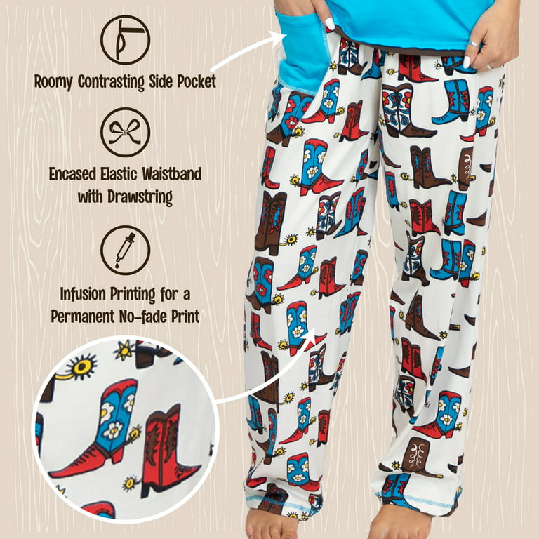 Ladies Low Rise Pants – Cowboy Pajamas