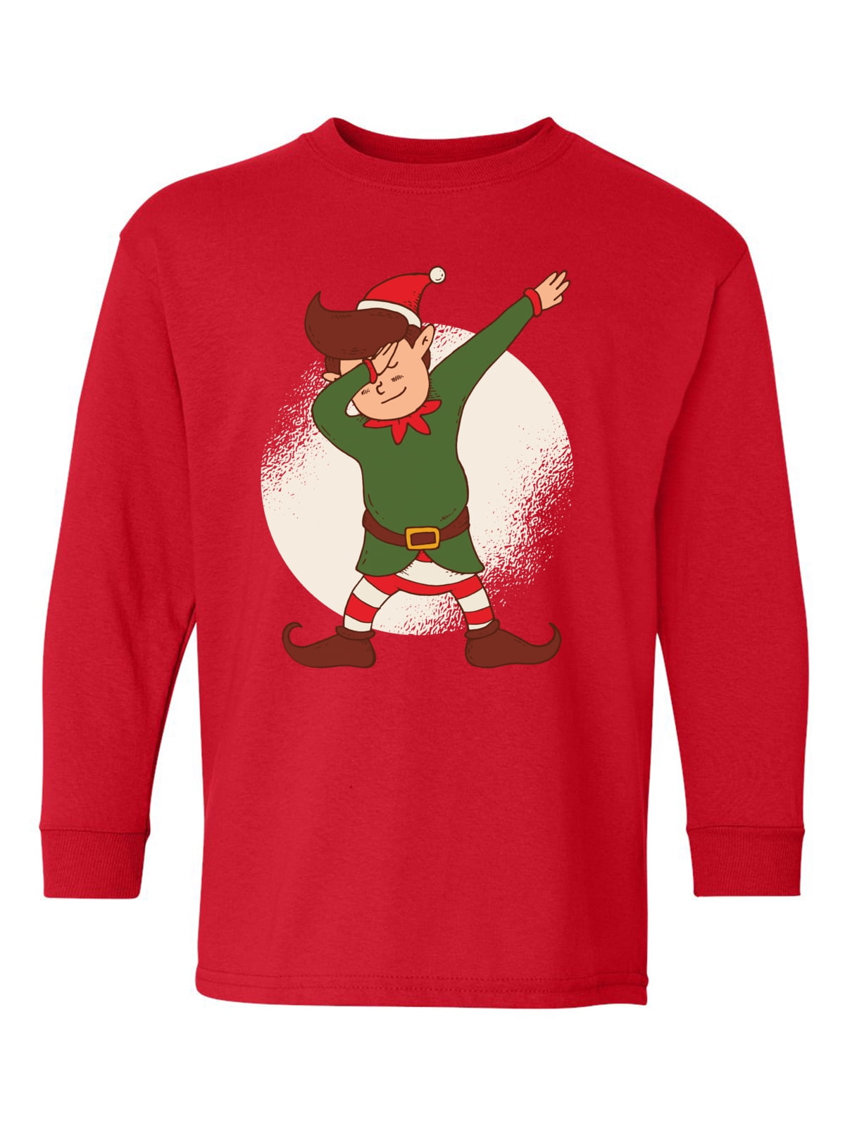 Womens Christmas Cap Sleeve Santa Elf Hat Candy Ladies Xmas Stretchy T Shirt