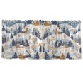 thumbnail image 7 of Yayeee Kitchen Curtains Tier Set of 2 Light Filtering 57"x24" Over Sink Window Panels, Snowy Winter, 7 of 7