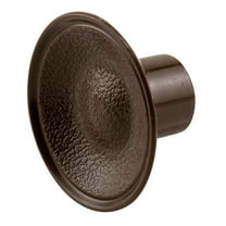 Bi-Fold Door Pull Knob, 1-13/16 in. diameter, Brown Color, Plastic (2-pack)