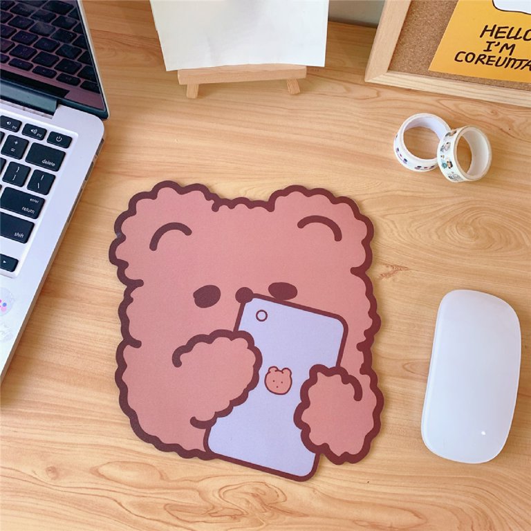 Cute Robot Bear Mouse Pads With Wrist Rest gaming Mouse Pad 