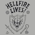 thumbnail image 2 of Mens Stranger Things Hellfire Lives T Shirt, 2 of 3