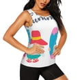 thumbnail image 2 of Fotbe Gnomes Summer Blusas Sin Mangas para Mujer – Estilo Casual, Corte Suelto, Slim-Fit, Cuello Redondo Deportivo, Tops de Verano para Gimnasio y Yoga-X-Large, 2 of 7