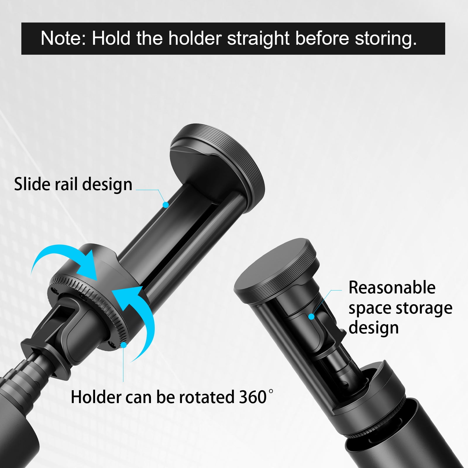 TONEOF 67" Selfie Stick Tripod for Phone 4"-7", Cellphone Travel Tripod Stand for Video Recording