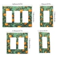 thumbnail image 2 of Yayeee Rocker Switch Wall Plate 3-Gang 6.5"x4.6" Home Decorative Outlet Cover, Orange Tree Pattern, 2 of 6