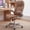 Brown, variant on iooHug Big and Tall Office Chair 400lbs, Ergonomic Desk Chair with Lumbar Support, Flip-Up Arms, Faux Leather High Back Computer Chair for Home Office, White
