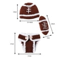 thumbnail image 4 of Conjunto de 3 prendas para sesión de fotos de recién nacidos, atuendo de para bebés, accesorios de fotografía, 4 of 9