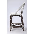 thumbnail image 3 of Butler Specialty Solstice Rattan Counter Stool in White and Chocolate, 3 of 9