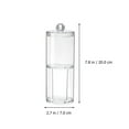 thumbnail image 2 of HORIALENCE 1Pcs Cotton Buds Storage Case Transparent PS Waterproof Double Layer Design for Desktop, 2 of 8