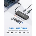 thumbnail image 3 of Hub USB C FORIDA 7 puertos 4K HDMI 100 W PD multipuerto, 3 of 7