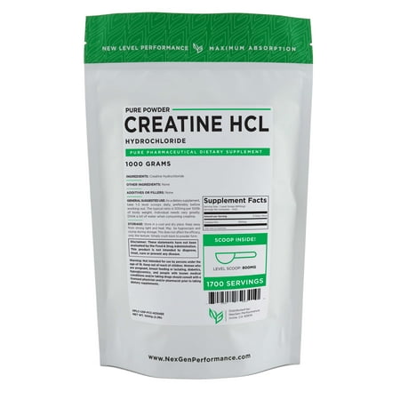 Creatine HCL Powder 1000g (2.2lbs) (Best Creatine Hcl 2019)
