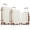 White&Brown, variant on 3 Piece Luggage Sets 20"/24"/28" Lightweight Hardside ABS Checked Suitcases with Spinner Wheels, White&Brown