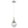 thumbnail image 4 of 447-1P-PN-G204-6 Innovations Lighting Beacon - 1 Light Cord Hung Mini Pendant-10.63 Inch Tall and 6 Inch Wide-Polished Nickel Finish-Seedy Glass Color, 4 of 7