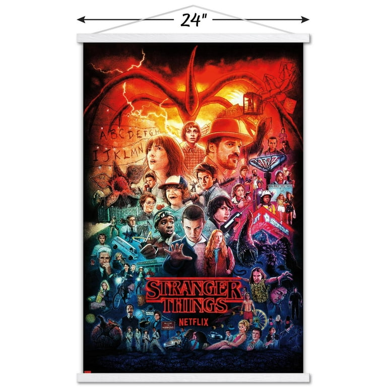 Stranger Things ポスター Netflix Stranger Things - Bikes Wall Poster with Push Pins, 22.375