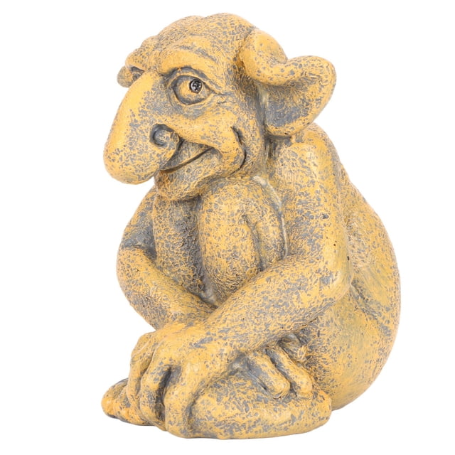 Escultura Gótica Dekaim de Resina Pintada a Mano Decoración de Piedra para El Hogar JadeshayMX